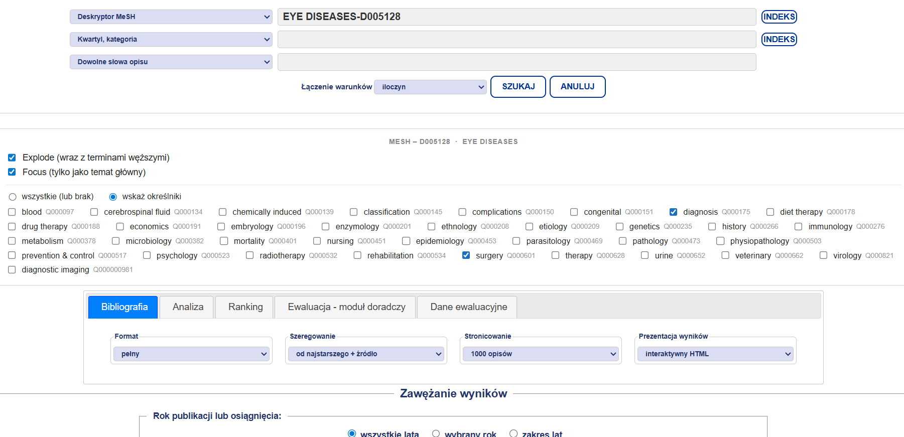 panel wyszukiwawczy